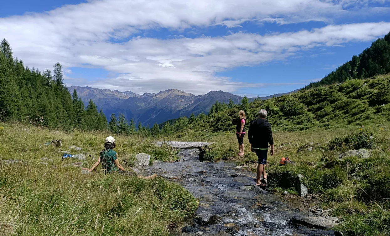 Camminata a piedi nudi nella natura | © Azienda per il Turismo Val di Sole - Archivio Maso Margherita