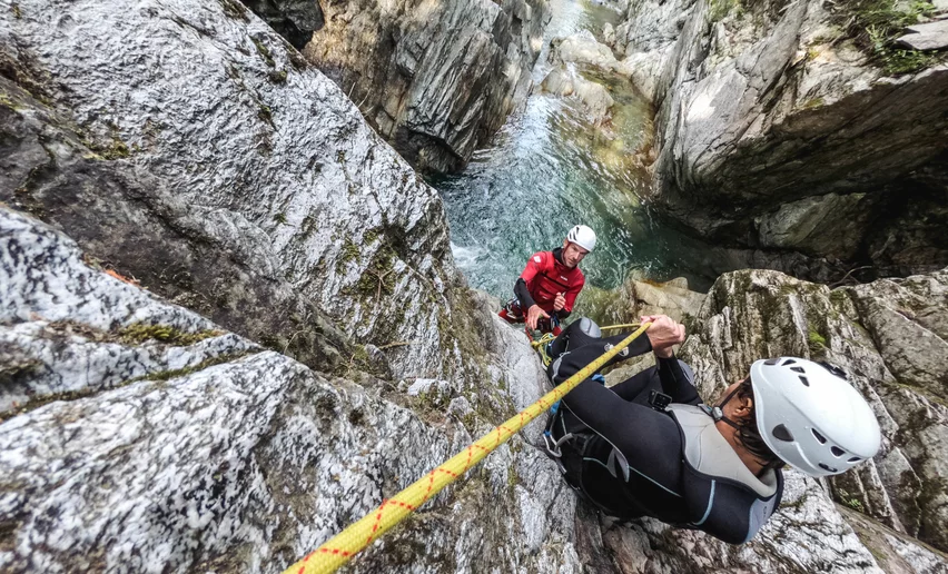 Canyoning in Val di Sole | © Archivio APT Val di Sole - Ph Alice Russolo